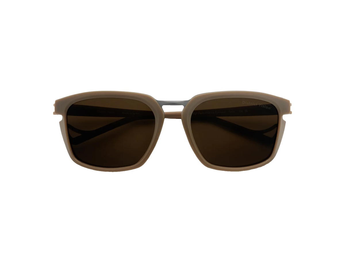 District Vision District Vision Keita Summit Ti Glasses Hazel D+ Earth Vision Lenses