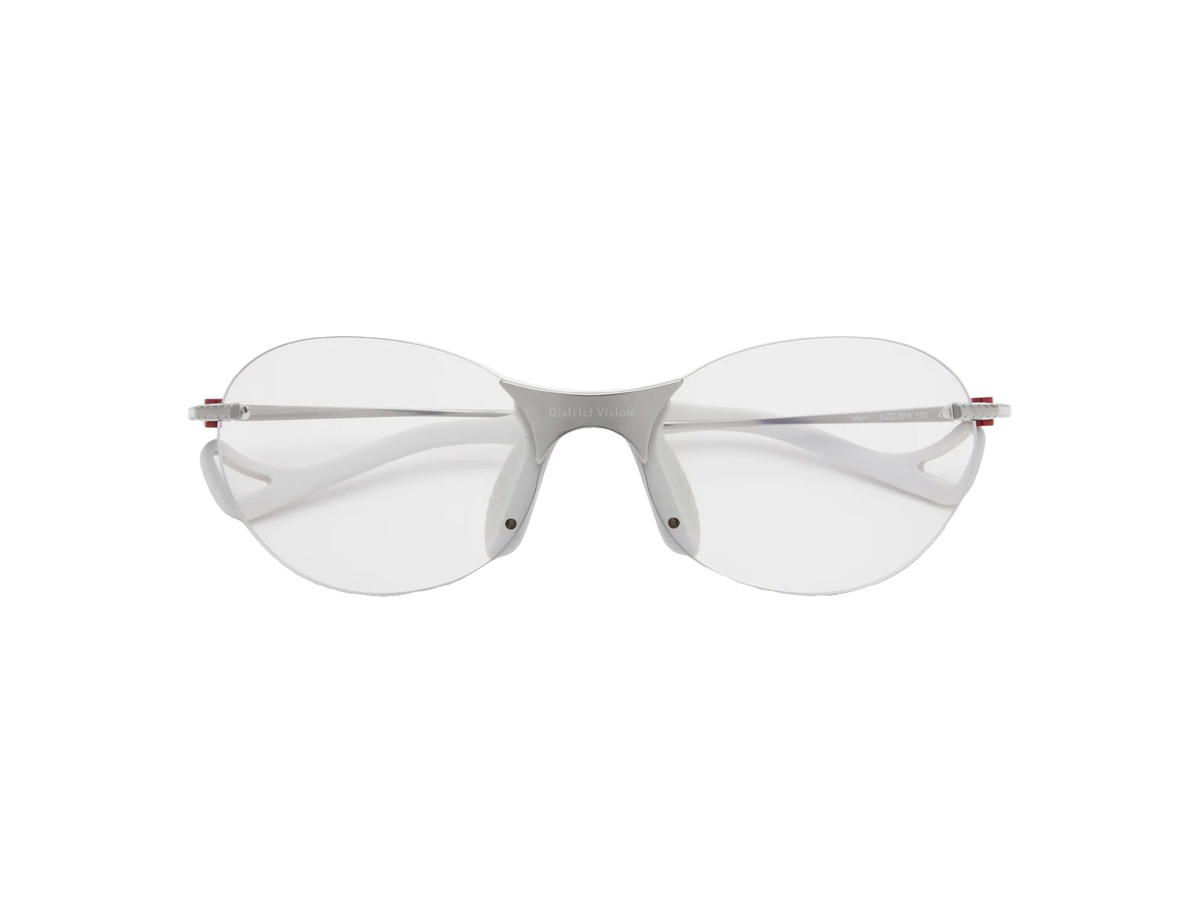 District Vision District Vision Mami Vantage Ti Glasses Raw Titanium D+ Photochromic Lenses