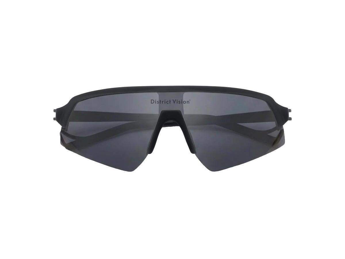 District Vision District Vision Choji Turbo Blade Glasses BlackD+ Onyx Mirror Lenses