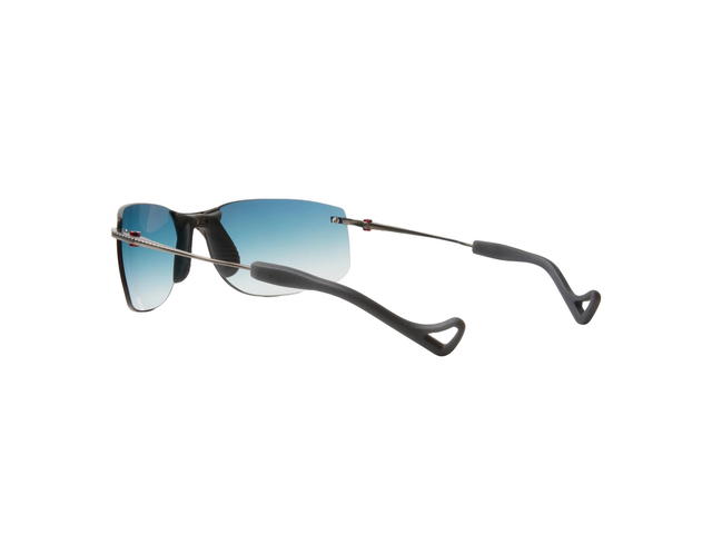 District Vision District Vision Miho Windstream Ti Glasses Glossy Graphite D+ Blue Gradient Lenses - view 3
