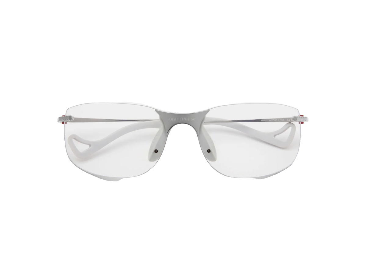 District Vision District Vision Miho Windstream Ti Glasses Raw Titanium D+ Photochromic Lenses