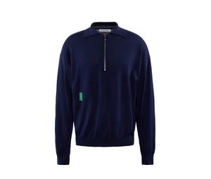 Buy District Vision Merino Wool Quarter Zip Sweater Navy at Sasom – Authentic and Ready to Ship