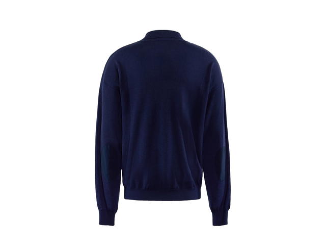 District Vision District Vision Merino Wool Quarter Zip Sweater Navy - view 2