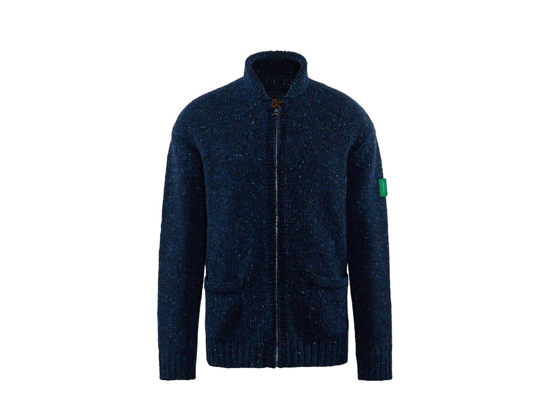 District Vision District Vision Kilcarra Wool Cardigan Midnight Tweed