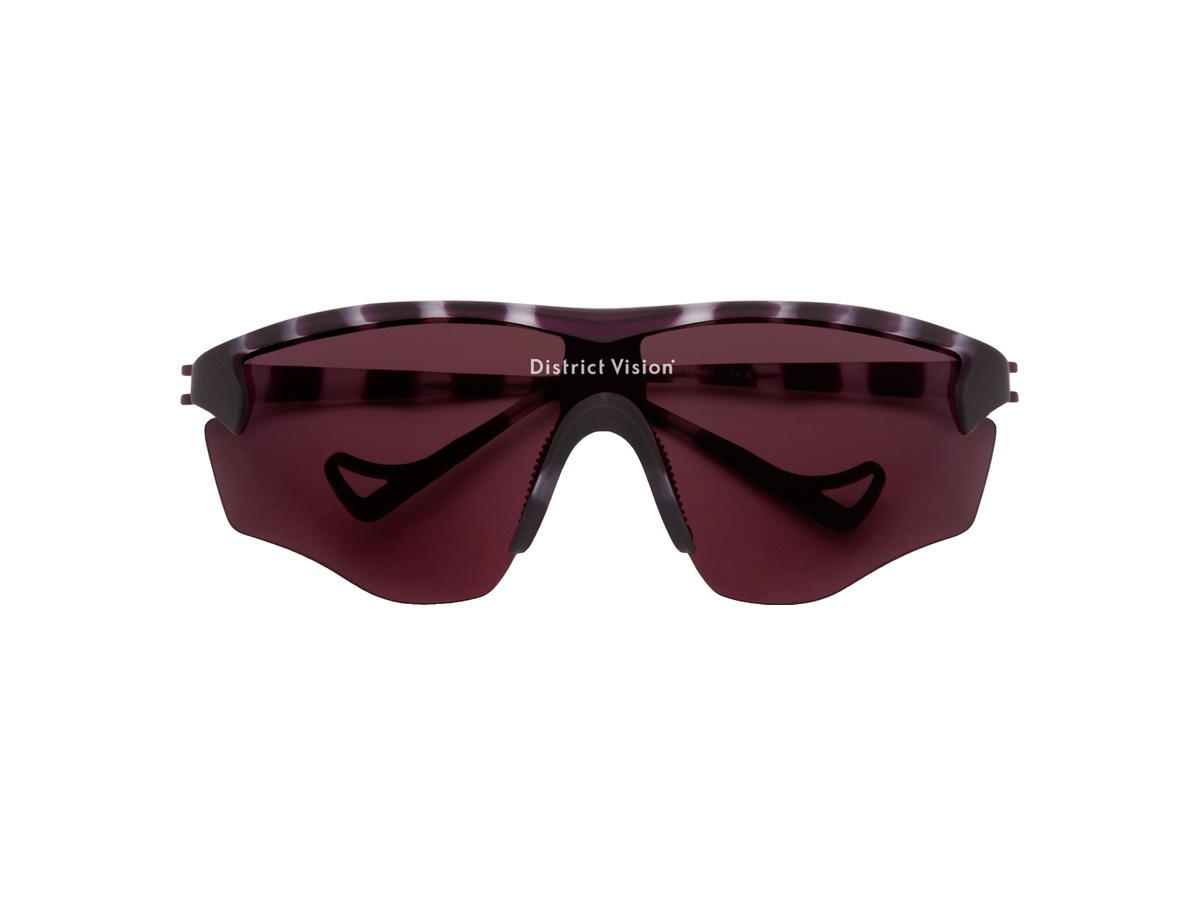 District Vision District Vision Junya Racer Glasses Nightshade Tortoise D+ Black Rose Lenses