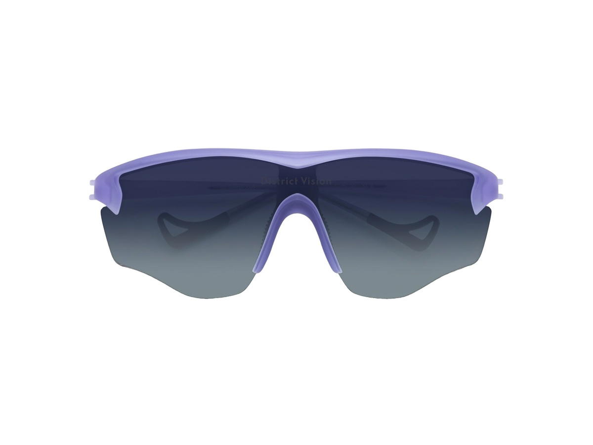 District Vision District Vision Junya Racer Glasses Periwinkle D+ Blue Gradient Lenses
