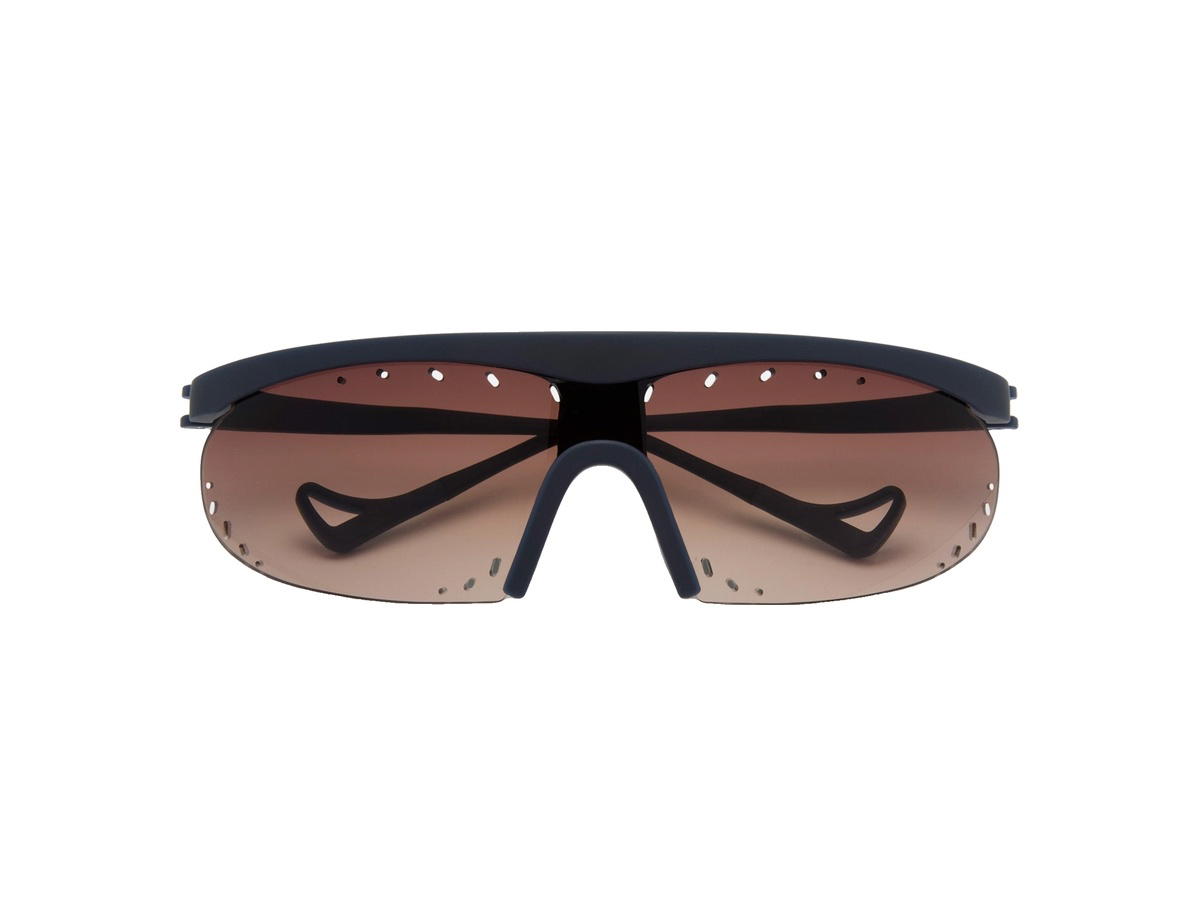 District Vision District Vision Koharu Eclipse PAF Glasses Deep Sea D+ Brown Gradient Lenses