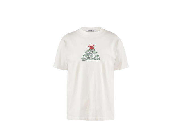 District Vision District Vision California Cotton Tee Mountains Vintage White - view 1