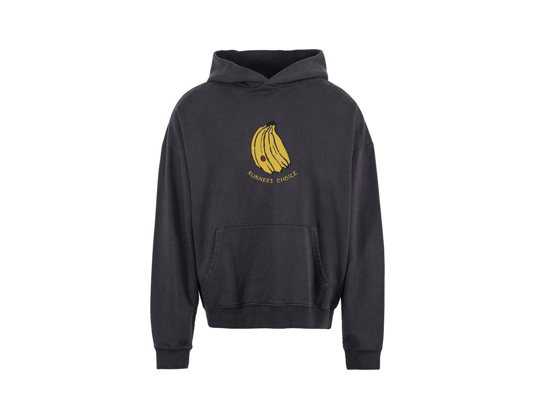District Vision District Vision California Cotton Hoodie Runner's Choice Vintage Black
