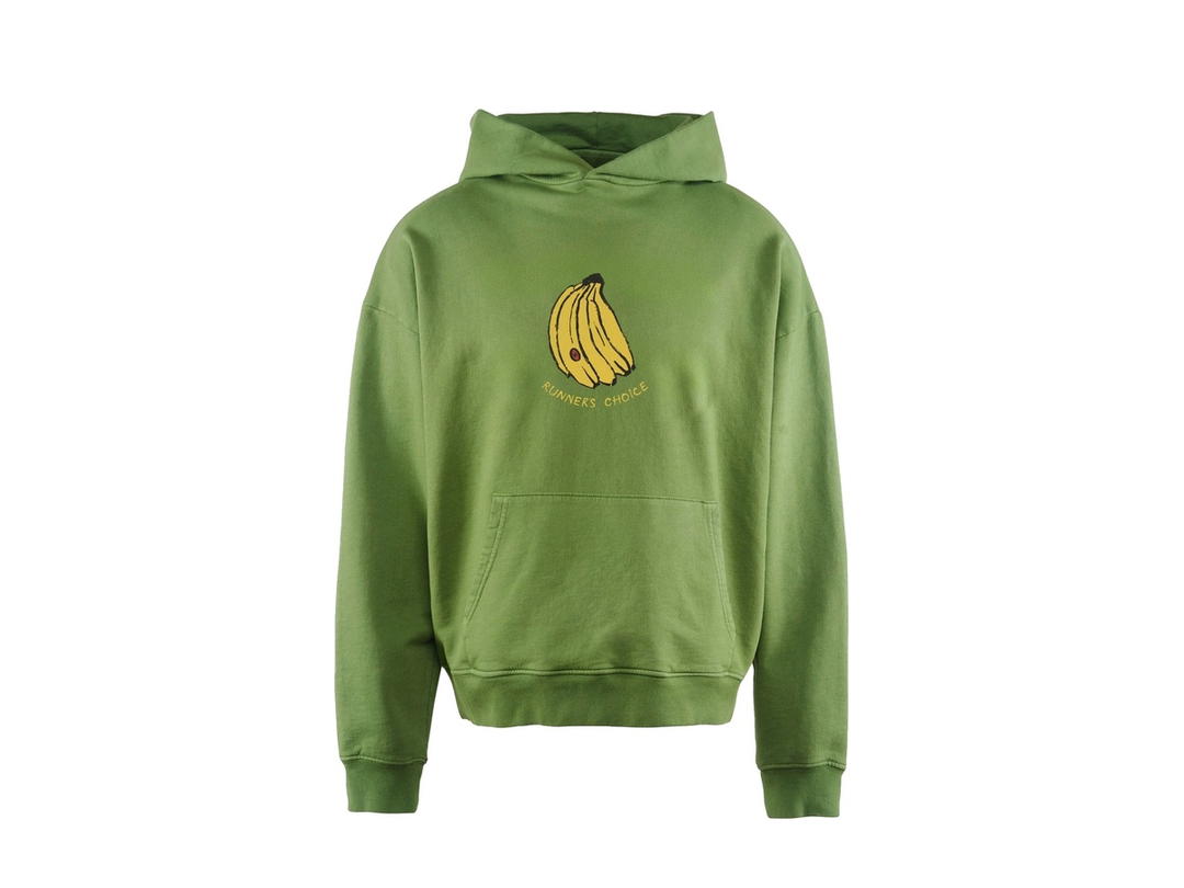District Vision District Vision California Cotton Hoodie Runner's Choice Vintage Green