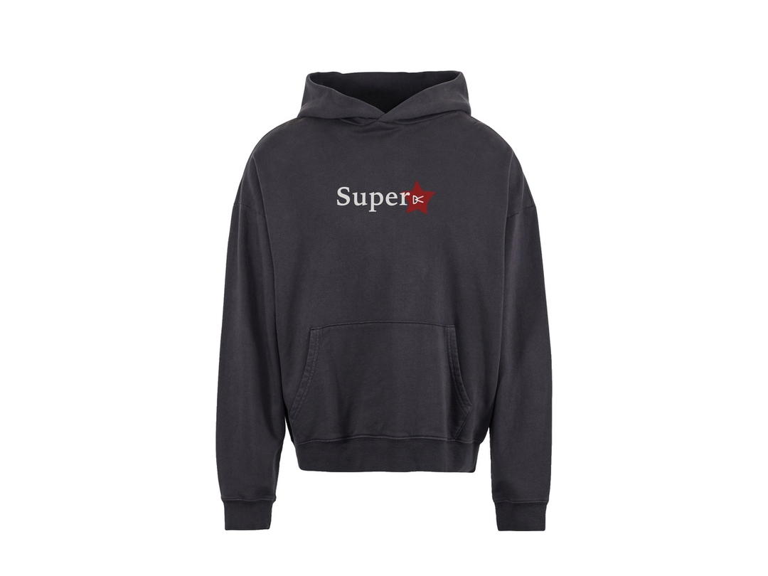 District Vision District Vision California Cotton Hoodie Super Star Vintage Black