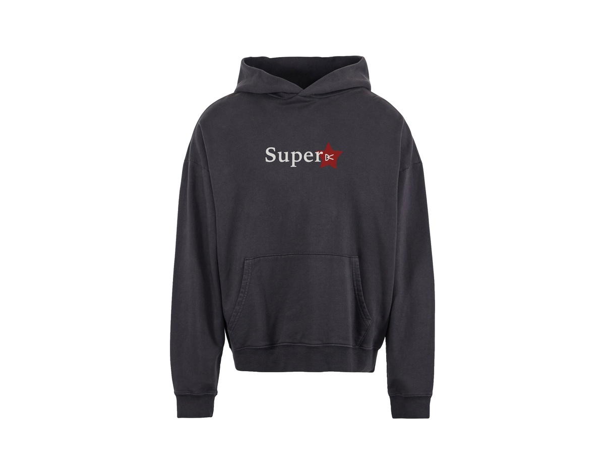 District Vision District Vision California Cotton Hoodie Super Star Vintage Black