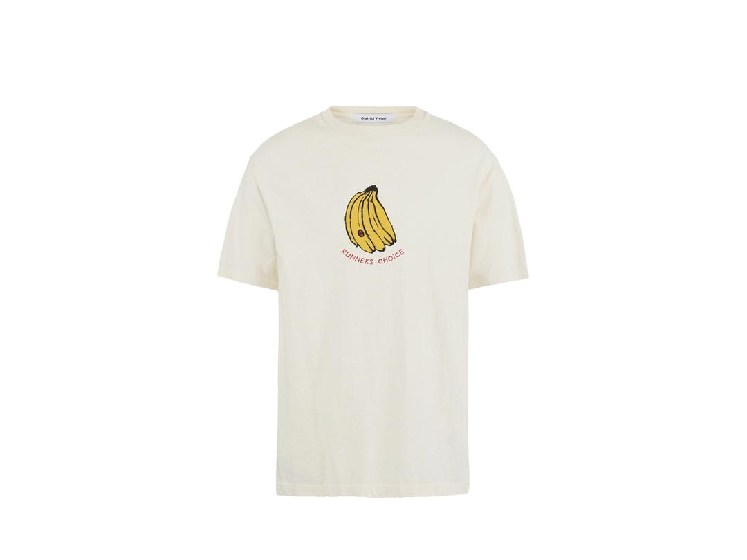 District Vision District Vision California Cotton Tee Runner's Choice Vintage White