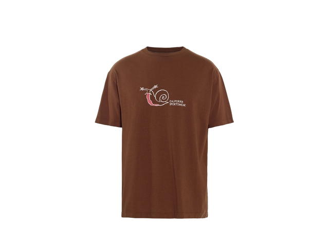 District Vision District Vision California Cotton Tee Snail Cacao - view 1