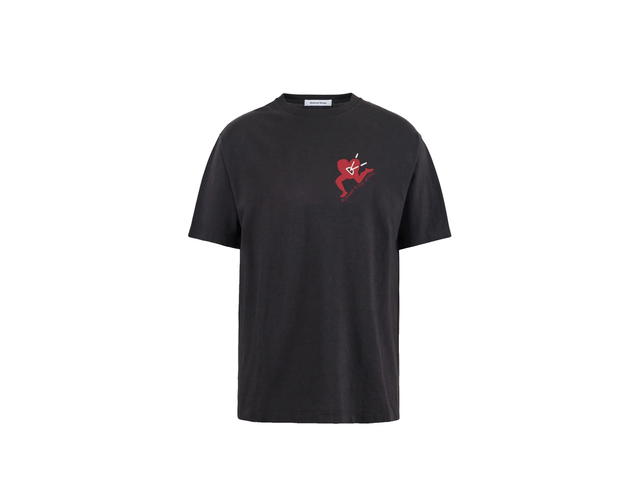 District Vision District Vision California Cotton Tee Run With Heart Vintage Black - view 1
