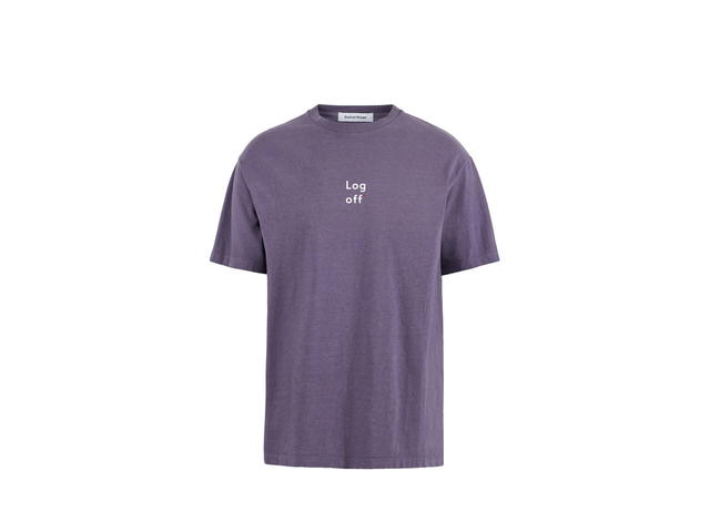 District Vision District Vision California Cotton Tee Log Off Vintage Plum - view 1