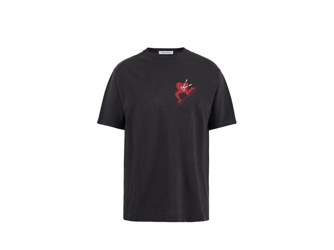 District Vision District Vision California Cotton Tee Run With Heart Vintage Black