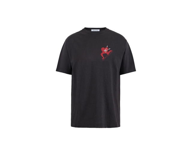 District Vision District Vision California Cotton Tee Run With Heart Vintage Black - view 1