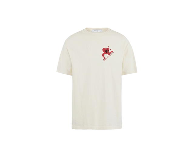 District Vision District Vision California Cotton Tee Run With Heart Vintage White - view 1