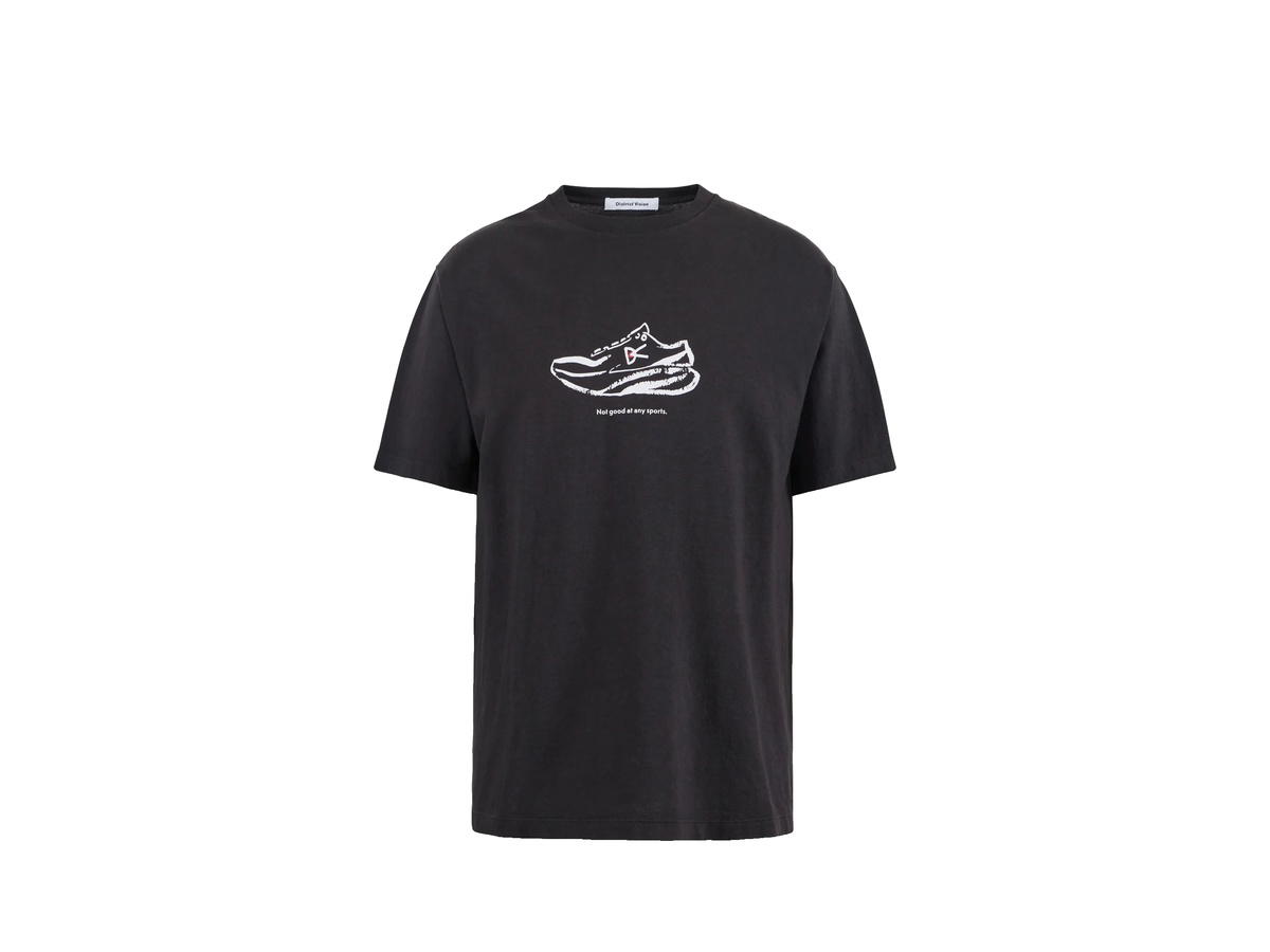 District Vision District Vision California Cotton Tee Supershoe Vintage Black