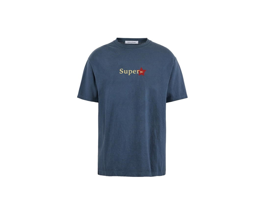 District Vision District Vision California Cotton Tee Super Star Warm Blue