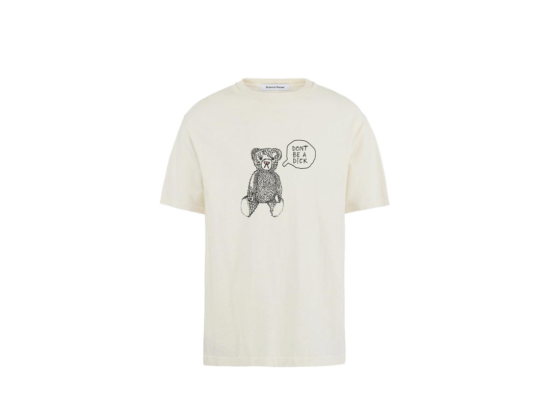 District Vision District Vision California Cotton Tee Teddy Vintage White