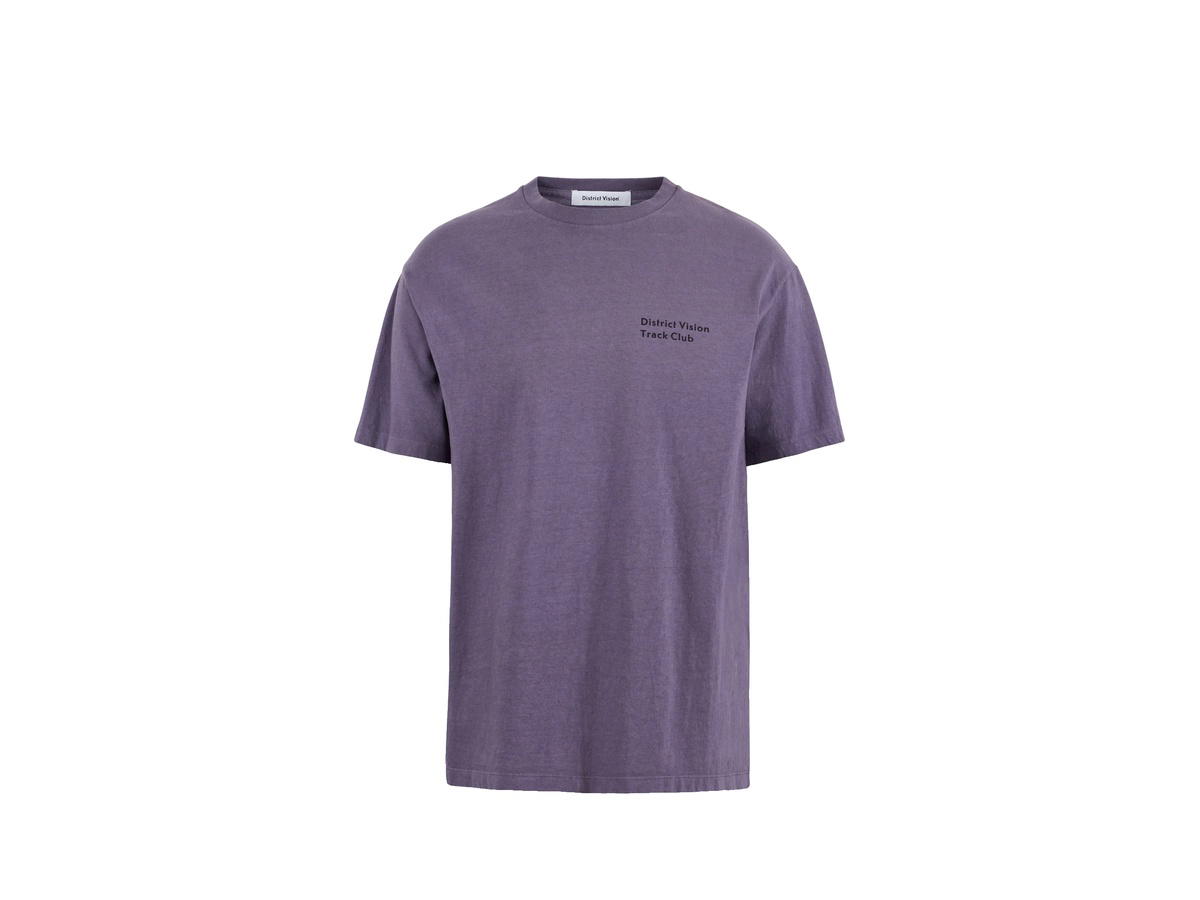 District Vision District Vision California Cotton Tee Track Club Vintage Plum