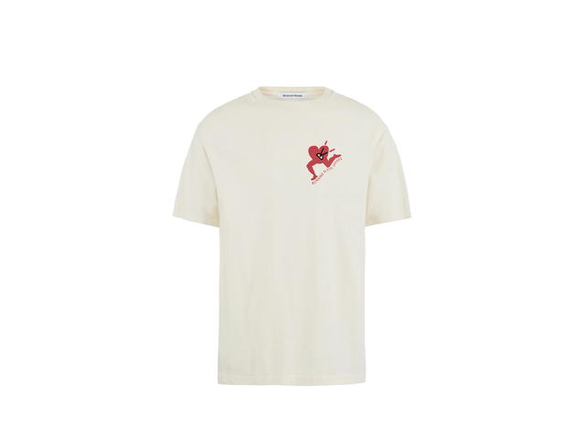 District Vision District Vision California Cotton Tee Run With Heart Vintage White - view 1