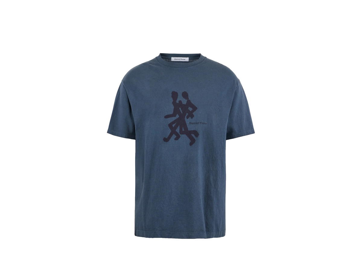 District Vision District Vision California Cotton Tee Runners Warm Blue