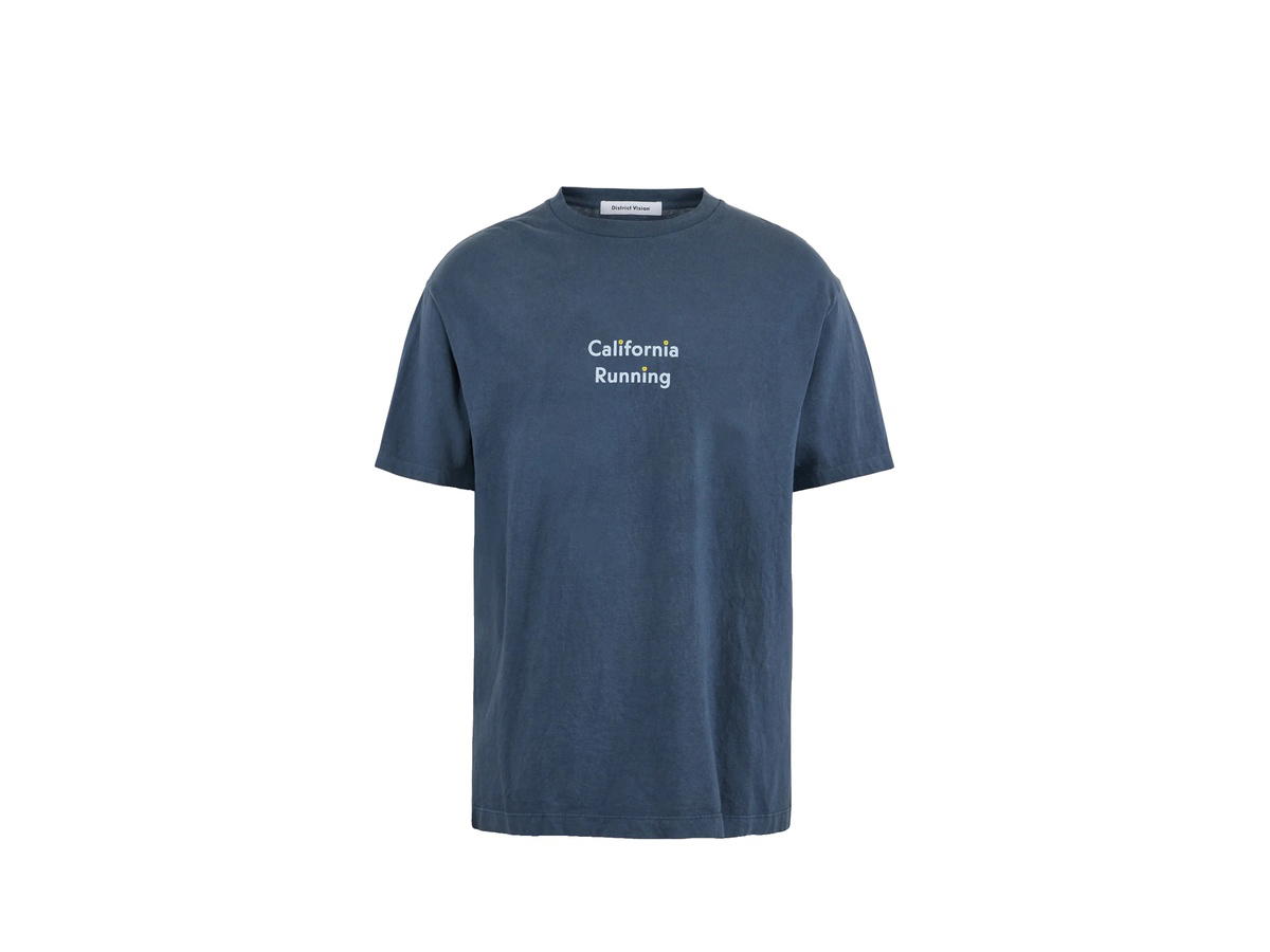 District Vision District Vision California Cotton Tee Wave Runner Warm Blue