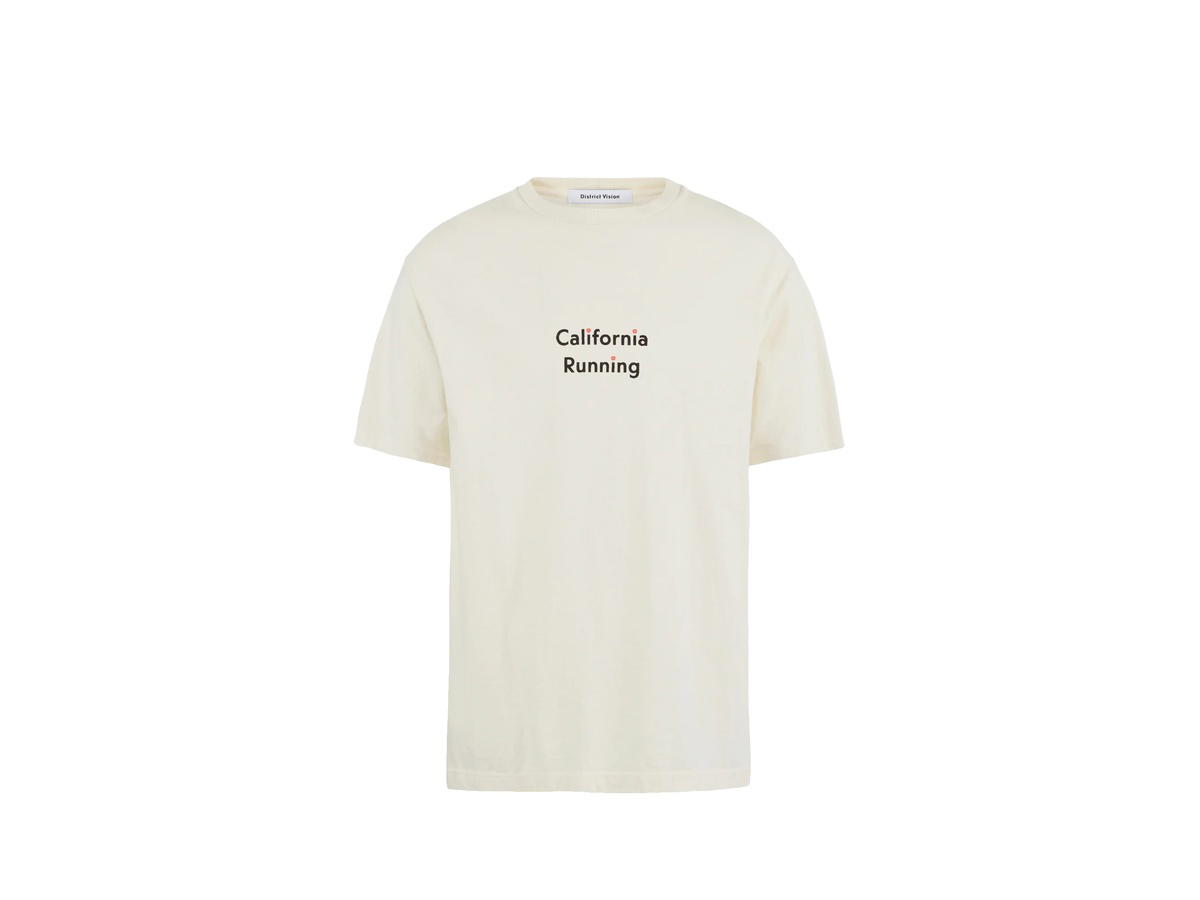 District Vision District Vision California Cotton Tee Wave Runner Vintage White