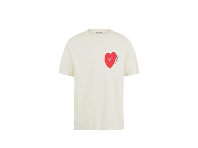 District Vision District Vision California Cotton Tee Run in Love Vintage White - view 1