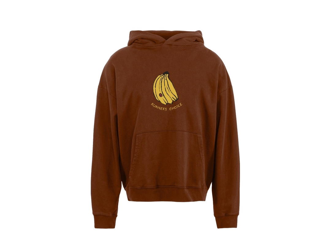 District Vision District Vision California Cotton Hoodie Runner's Choice Cacao