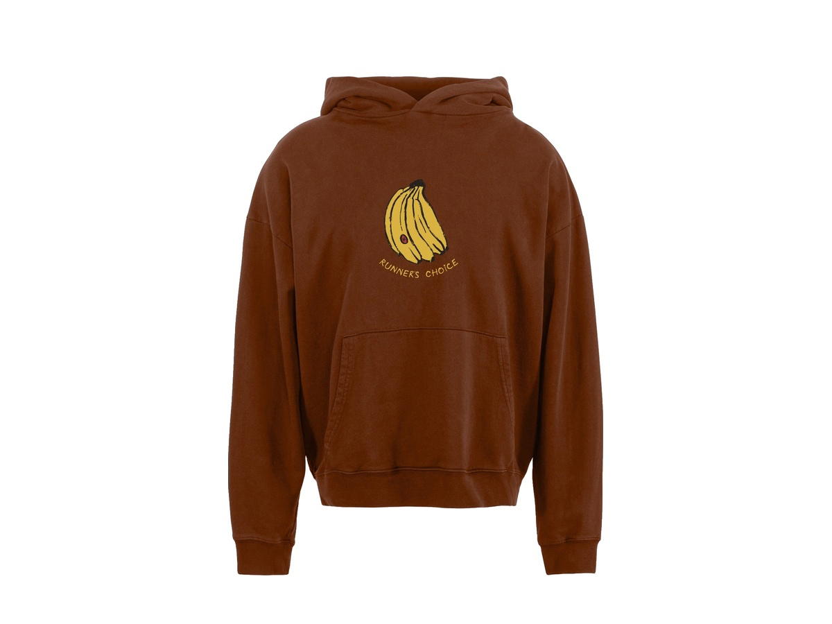 District Vision District Vision California Cotton Hoodie Runner's Choice Cacao