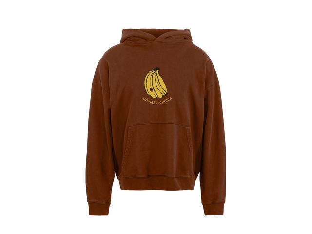 District Vision District Vision California Cotton Hoodie Runner's Choice Cacao - view 1