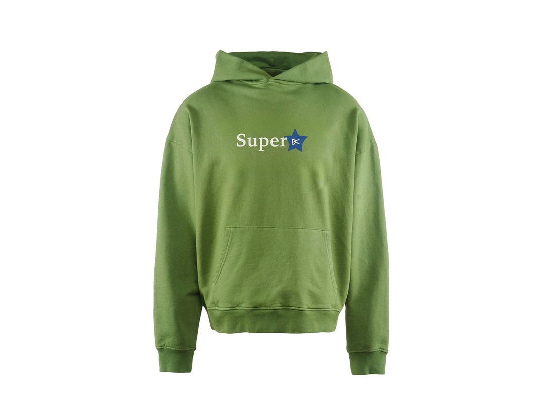 District Vision District Vision California Cotton Hoodie Super Star Vintage Green