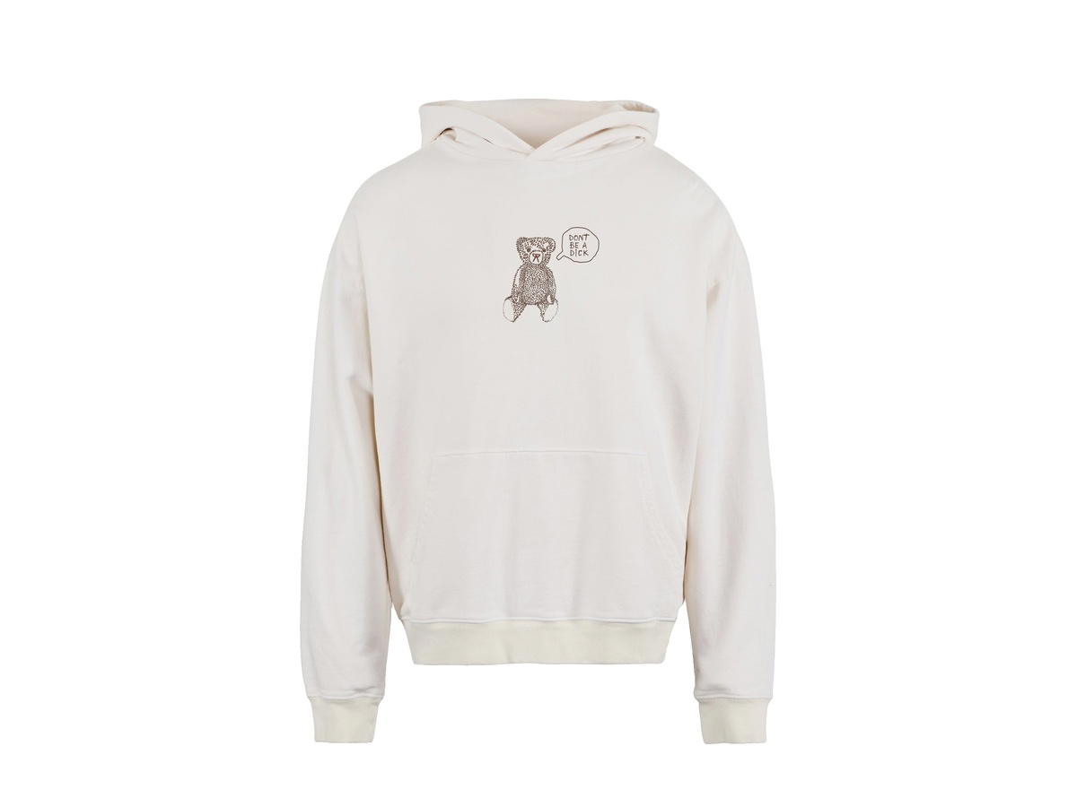 District Vision District Vision California Cotton Hoodie Teddy Vintage White