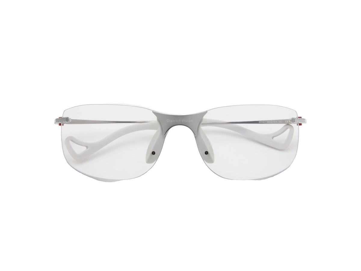 District Vision District Vision Miho Windstream Ti Glasses Raw Titanium D+ Photochromic Lenses