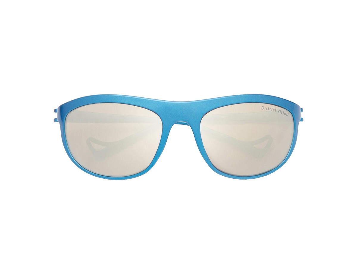 District Vision District Vision Takeyoshi Altitude Master Glasses Metallic Blue D+ Copper Mirror Lenses