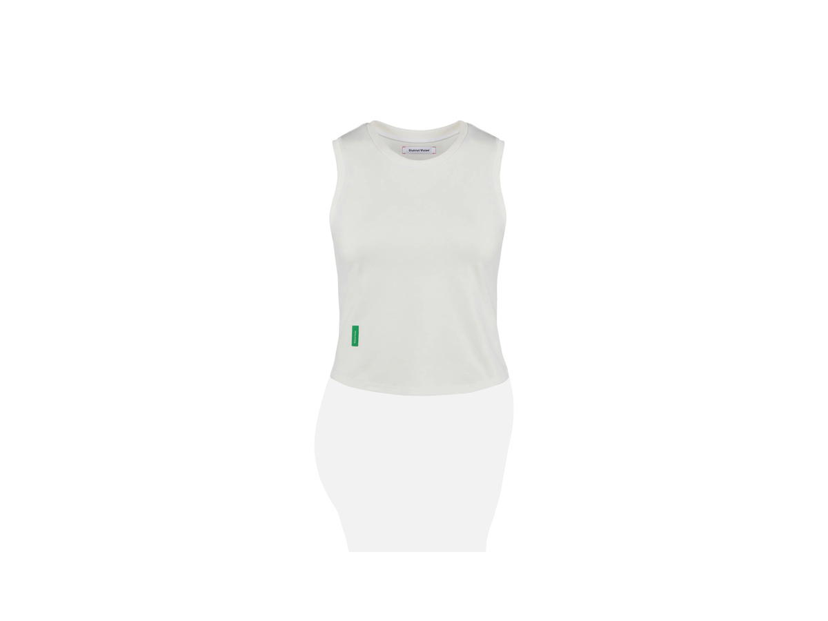 District Vision District Vision Fitted Muscle Tank Off White