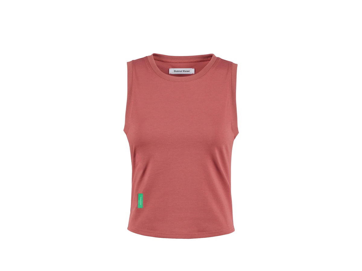 District Vision District Vision Fitted Muscle Tank Vintage Red