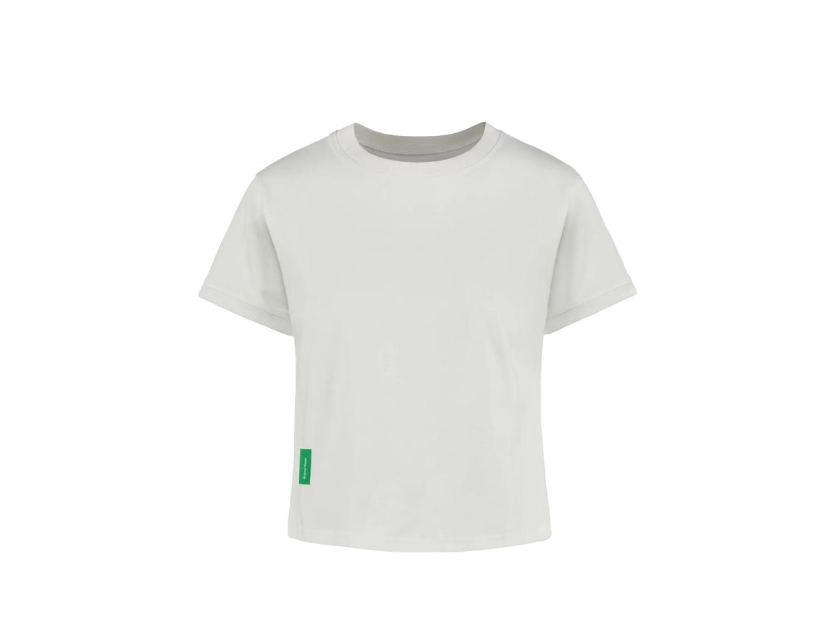 District Vision District Vision Fitted Cropped T-Shirt Off White