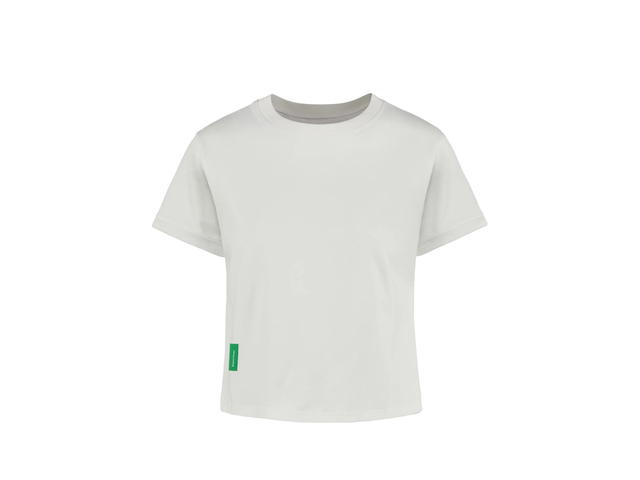 District Vision District Vision Fitted Cropped T-Shirt Off White - view 1