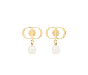 Buy Dior Petit CD Earrings Gold-Finish Metal And White Resin Pearls Double Spiral (2025) at Sasom – Authentic and Ready to Ship