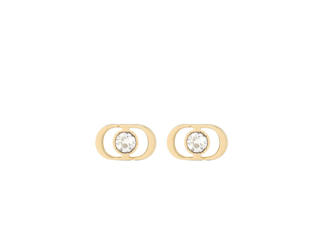 Dior Dior Petit CD Jolie Mini Stud Earrings Gold