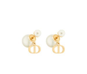 Buy Dior Tribales Earrings Gold Pearl White at Sasom – Authentic and Ready to Ship