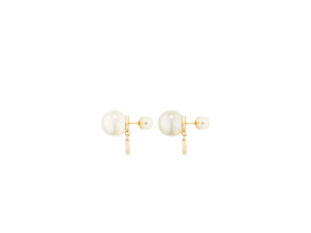 Dior Dior Tribales Earrings Gold Pearl White - view 2