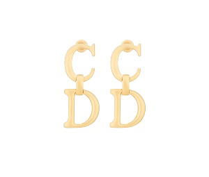 Buy Dior Saddle Earrings Gold Finish Metal at Sasom – Authentic and Ready to Ship