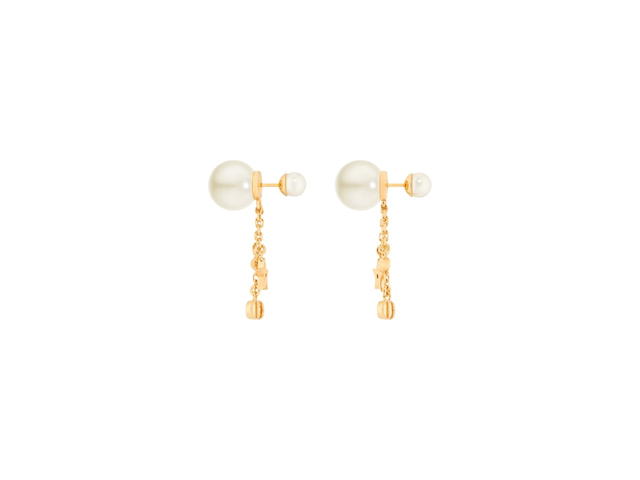Dior Dior Tribales Earrings Gold Pearl White Crystal - view 2