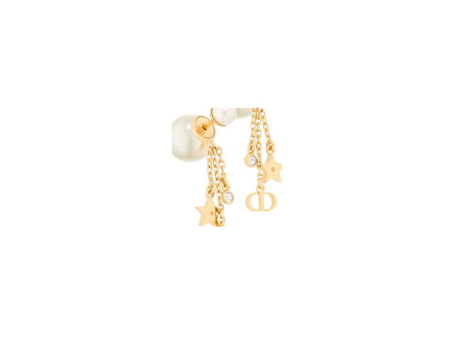 Dior Dior Tribales Earrings Gold Pearl White Crystal - view 3